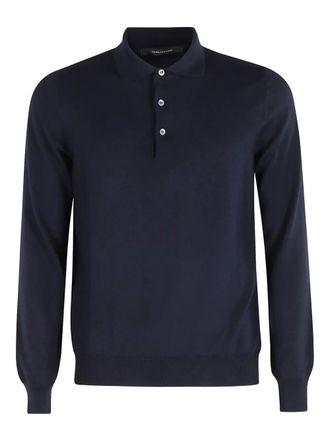 Tagliatore Palmer polo shirt - men - Wool - 50 - Blue
