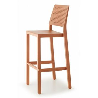 Scab Scab - set 4 sgabelli emi H.65 impilabili Colore: Terracotta