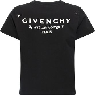 Givenchy Logo-Stamped Cotton T-Shirt - Black