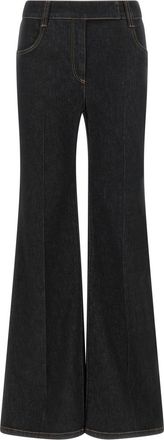 Brunello Cucinelli Blue Flared High Rise Jeans