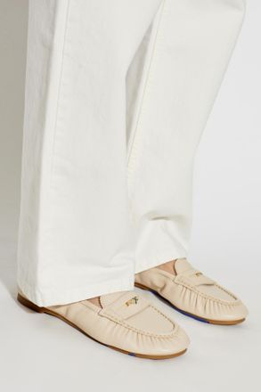 Burberry Fawn Ballet Flats, Womens, Cream