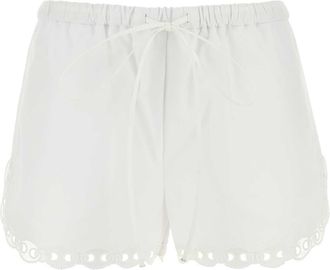 Gucci White Poplin Shorts