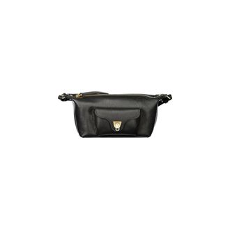Coccinelle Ri&ntilde;onera de Piel con Bolsillo de Solapa - Bags - Mujer - Negro - ONE SIZE