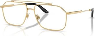 Dolce & Gabbana Aviator Frame - Heren - Brillen - Geel - 56 MM - Accessoires