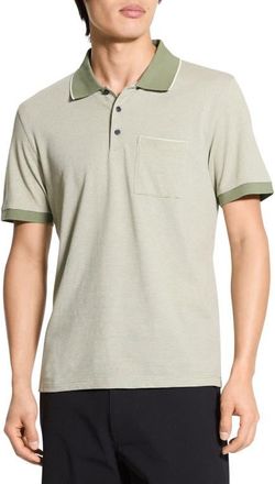 Theory Birds Eye Polo in Green Multi at Nordstrom, Size Xx-Large