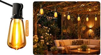 OEM Guirnalda De Luces Solares, Brillo Regulable, Resistente Al Agua, 18 M, 30 Bombillas