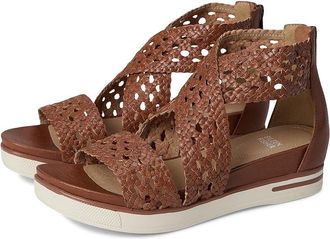 Eileen Fisher Sport Sandal Womens Wedge Shoes Russet : 7.5 M, Leather