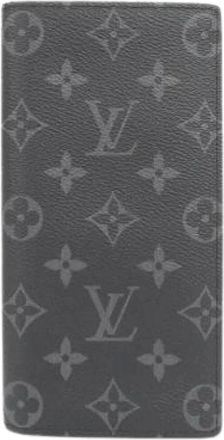 Louis Vuitton Pre-owned Wallets, male, Black, Size: ONE SIZE Pre-owned Monogram Portefeuille Brazza Wallet