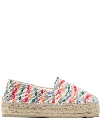 Maneb&igrave; Espadrilles con motivo geometrico - Blu