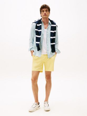 Tommy Hilfiger Mens Regular Fit 7 Comfort Waist Tommy Short - Yellow - 29