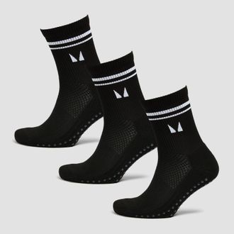 MyProtein Calcetines de pilates de MP (paquete de 3 pares) - Negro - UK 2-5
