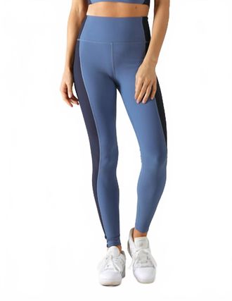Glyder Fusion High Waist Legging In Washed Blue/navy