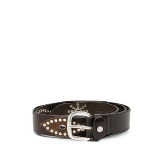 Eraldo Stud-embellished Leather Belt