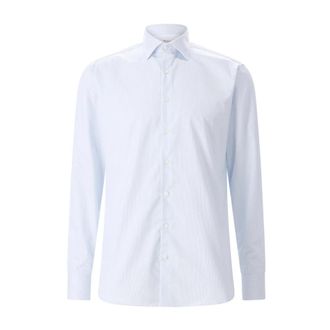 Stenstr&ouml;ms Formele Overhemden - Heren - Zakelijke Overhemden - Blauw - 8XL - Katoen - Overhemden