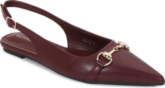 Berness Bit Slingback Flat in Wine at Nordstrom Rack, Size 6.5