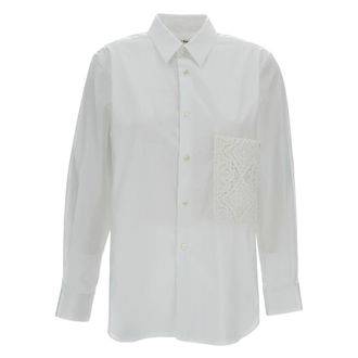 Comme Des Gar&ccedil;ons Shirts, female, White, Size: S Classic-cut Cotton Shirt