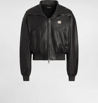 Dolce & Gabbana Lambskin Nappa Jacket - Man Coats And Jackets Black 46