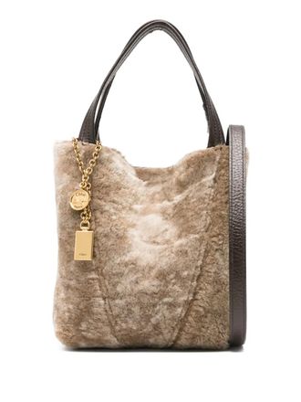 Chloé mini Spin tote bag - Grey