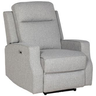 HOMCOM Electric Armchair - Fabric Recliner Chair with USB Port - Grey | TJ Hughes