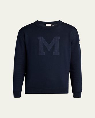 Moncler Mens Logo Drop Shoulder Sweatshirt