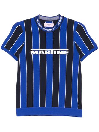 Martine Rose T-shirt met logoprint - Blauw