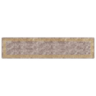 vidaXL Pasillo De Alfombra Marsa Gris 80 X 350 Cm Poli&eacute;ster Y Pvc Vidaxl