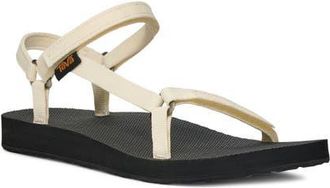 Teva Original Universal Slim Sandal in White/Black at Nordstrom, Size 11