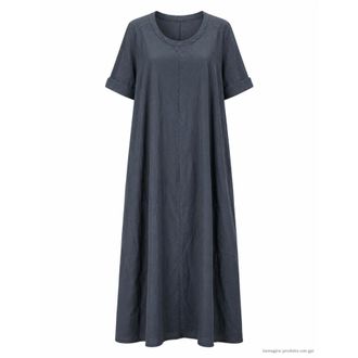 Transit Par-Such Cfdtrcv315-05 Maxi Dress - female - Transit - Maxi Dresses - Blue - 2XL - Dresses