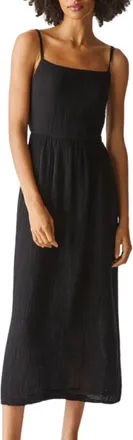 Michael Stars Womens Allora Gauze Dress In Black