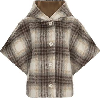 Dante6 Lunetta Cape Coat - Dames - Jassen - Veelkleurig - Maat: Xs/S Wol