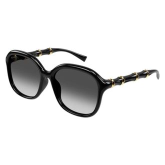 Gucci Accessoires, unisex, Zwart, ONE Size, Nylon, Specialized Fit Vierkante Zonnebril