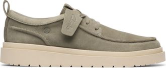 Clarks Mens Polden Moc, Sage Suede, 9.5 UK