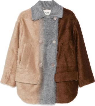 Fendi Colour-block Double-breasted Jacket