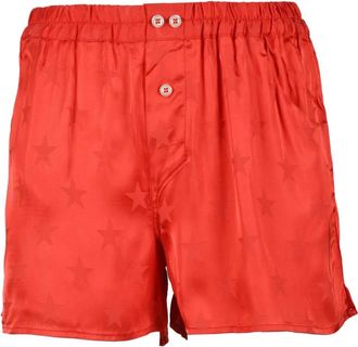 Laneus Viscose Shorts - Dames - Bermuda - Rood - XS - Korte Broeken