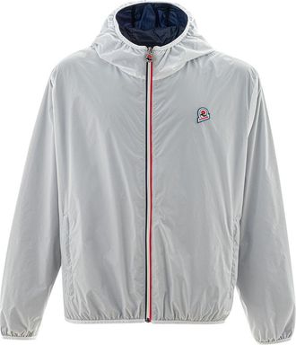 Invicta Mens K2 Hooded Jacket Lightweight - Light Grey Nylon - Size X-Large