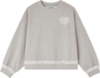 Ganni Sweatshirt In Grey Isoli