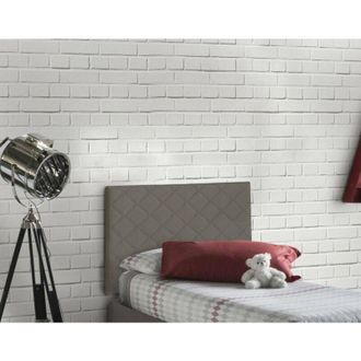 Dmora Dmora - Cabecero De Cama Dbeukem, Cabecero En Polipiel En La Pared, 100% Made In Italy, Adecuado Para Cama Individual, 90x60cm, T&oacute;rtola