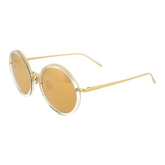 Linda Farrow Sunglasses, female, Yellow, 51 MM, Sungles