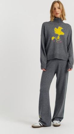 Chinti and Parker Wool-Cashmere Woodstock Roll Neck Sweater in Grey at Nordstrom, Size X-Small