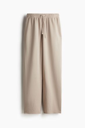 H&M Baumwollsweatpants im Washed-Look - Beige