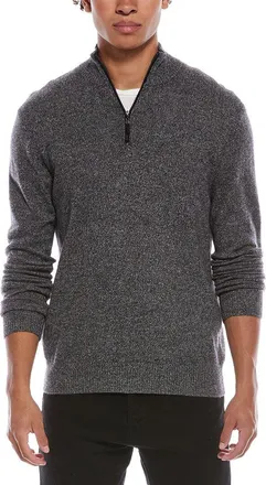 Quinn Basic 1/4 Zip Cashmere Mock Neck Sweater