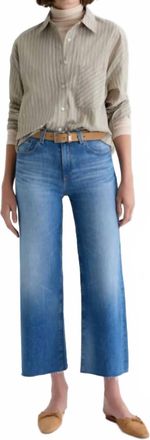 AG - Adriano Goldschmied Saige Wide Leg Cropped Jeans In 13 Years Allure