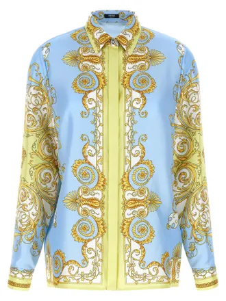 Versace Multicolor Silk Womens Blouse