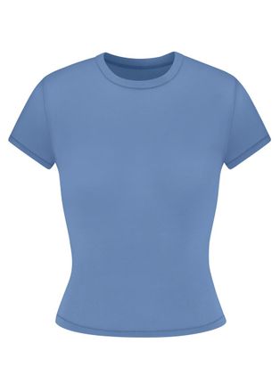 SKIMS Stretch-jersey T-shirt - Blue - M (UK12-14)