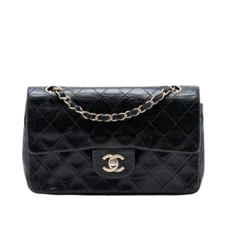 Chanel Pre-owned Double Flap Schoudertas - Dames - Pre-owned - Zwart - Maat: ONE Size Leer