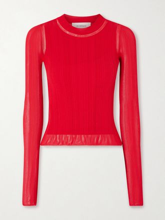 Sportmax Maglia A Coste - Rosso