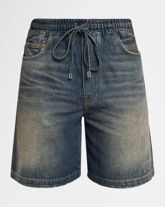Amiri Men & apos;s Denim Drawstring Shorts