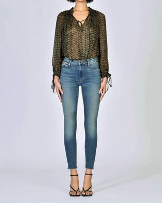 Black Orchid Carmen High Rise Ankle Fray Jean In Kiss On The Chic