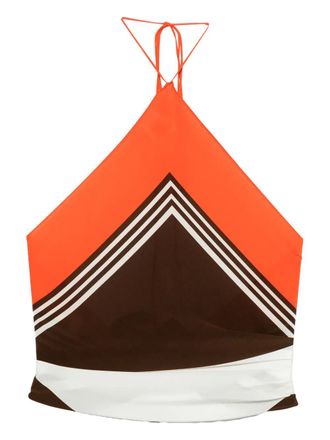 Sir. Destino Scarf halterneck top - Orange