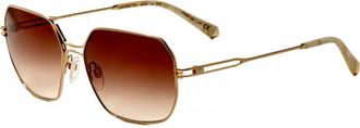 Kate Young for Tura Womens K576-GLD-56 K576 56 GLD Charlie Sunglasses - Gold - One Size